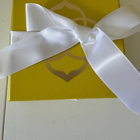 Kendra Scott Silver and Yellow Tennis Ball Pendant Necklace - Picture 3 of 5